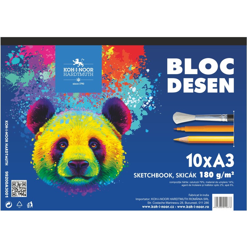 Bloc desen A3 ANIMALE 180gr/mp 10 coli