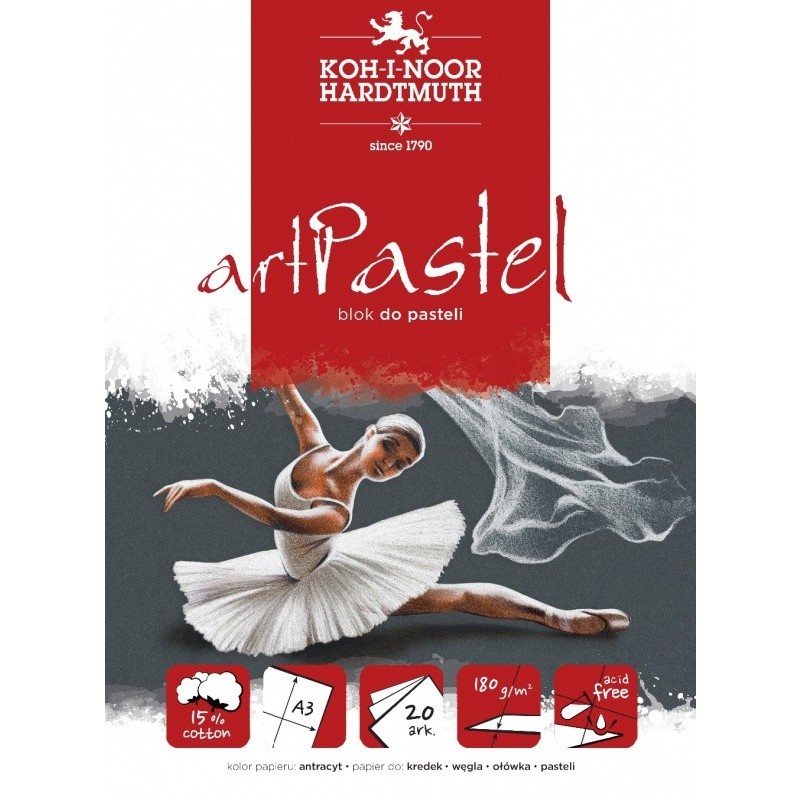 Bloc desen A3 ART PASTEL ANTRACIT