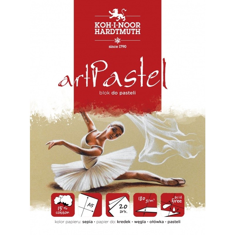 Bloc desen A4 ART PASTEL SEPIA