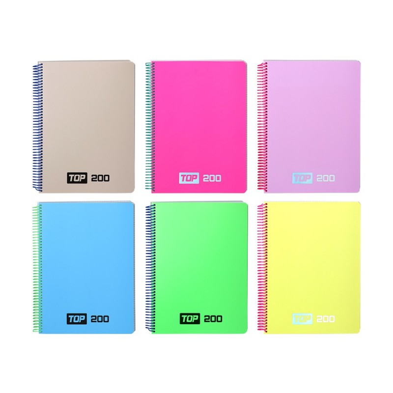 Caiet A4 mate TOP PP 200f 60g
