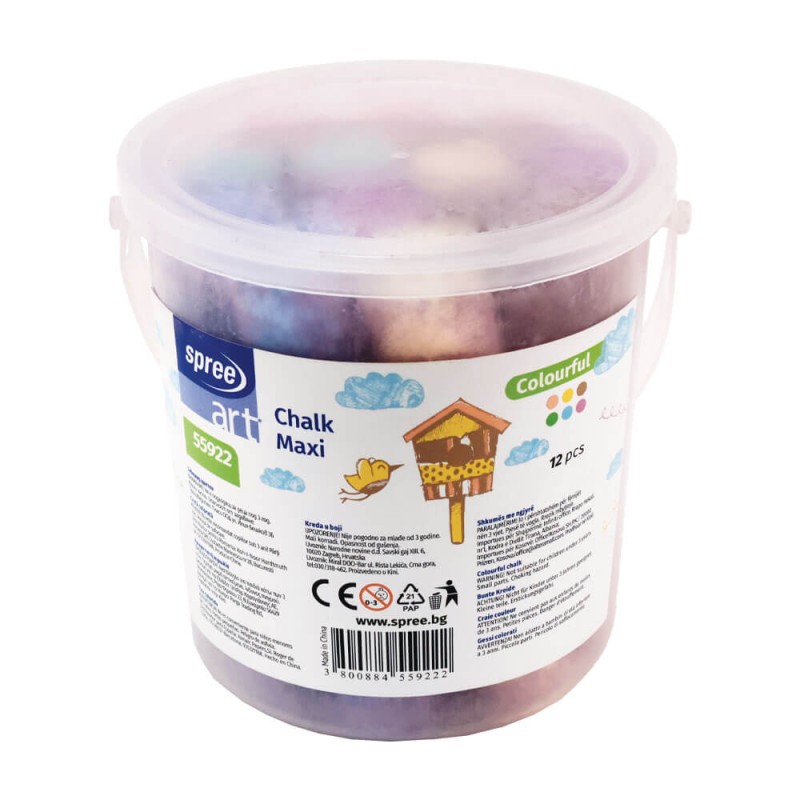 Creta PAVAJ 12 culori galetusa