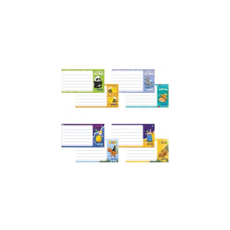 Etichete diverse modele pentru caiete