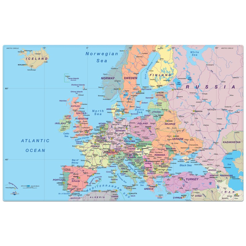 Mapa BIROU  58 x38cm HARTA EUROPA