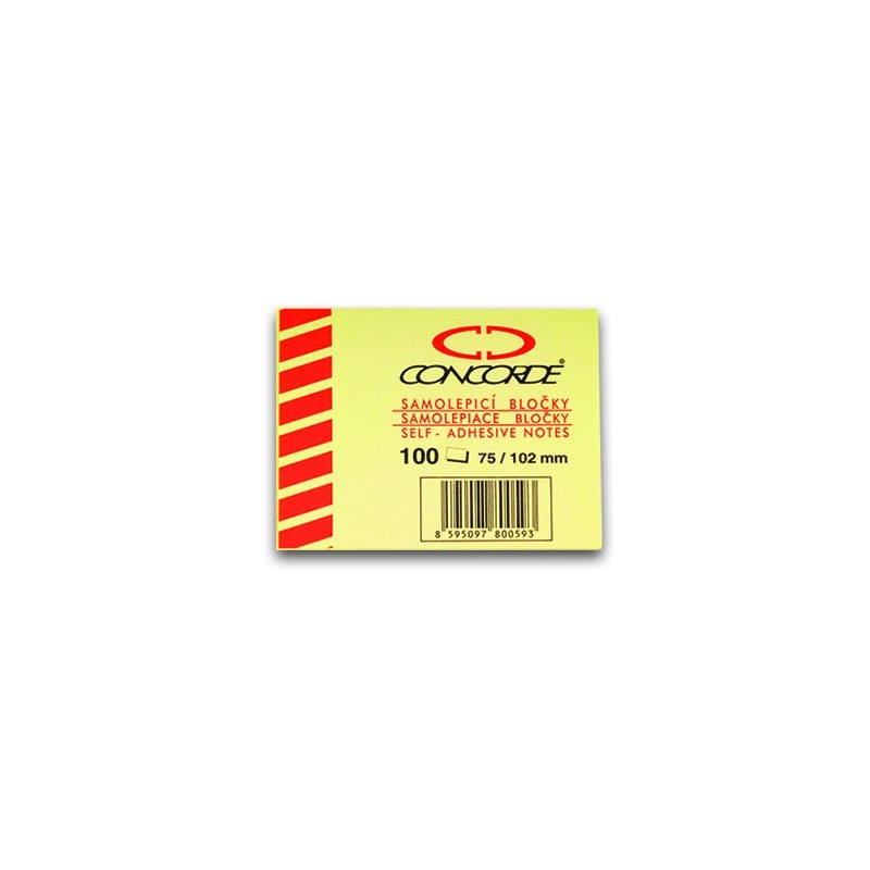 Notes autoadeziv 75x102mm GALBEN