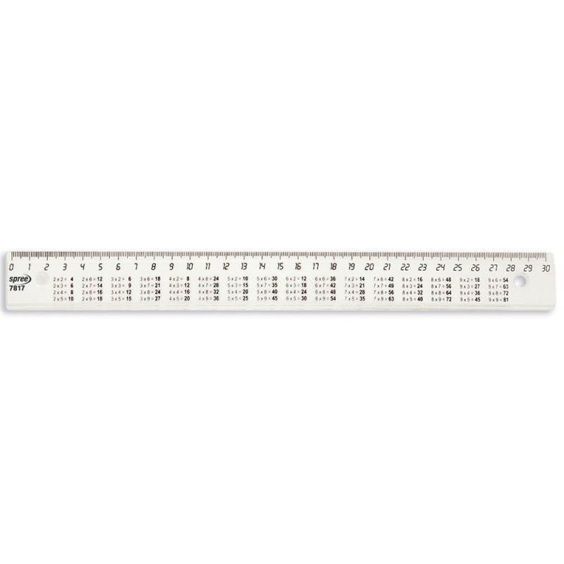 Rigla 30cm cu tabla inmultirii