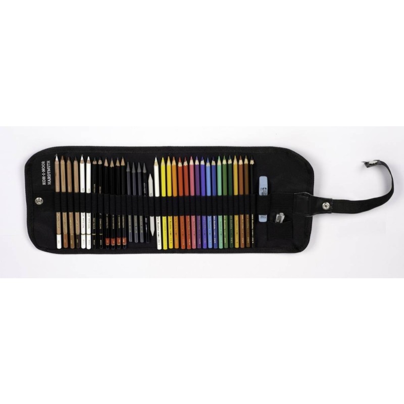 Set 37 piese coloriaj in penar roll-up
