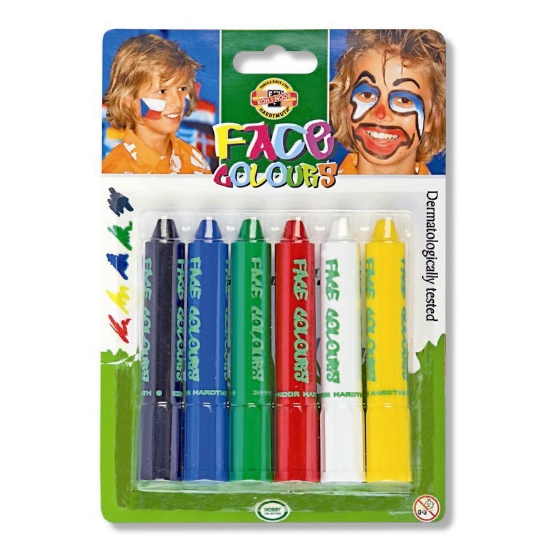Set 6 culori pentru pictat pe fata