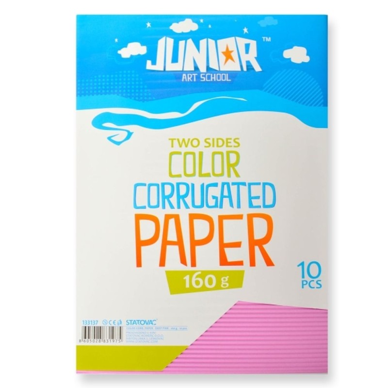 Set Carton Colorat Set 10 Coli Carton Valurit Colorat 160g - Proiecte Hobby - Koh-I-Noor
