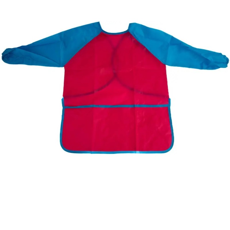 Sort cu maneci textil pictura 40x57cm ROSU-ALBASTRU