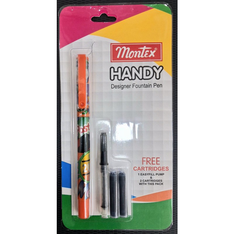 Stilou HANDY + 2 cartuse si convertor cerneala BLISTER
